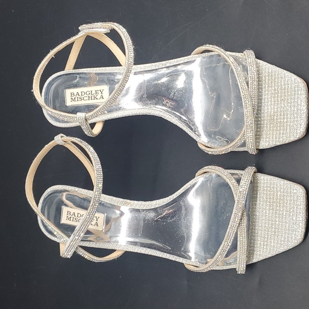 Badgley Mischka Unity Wedge Wedding Bridal Party Sandal Size 12
